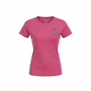 Southern Girl Cow 'We Herd That" County Cowgirl Pink Graphic Tshirt Sz L